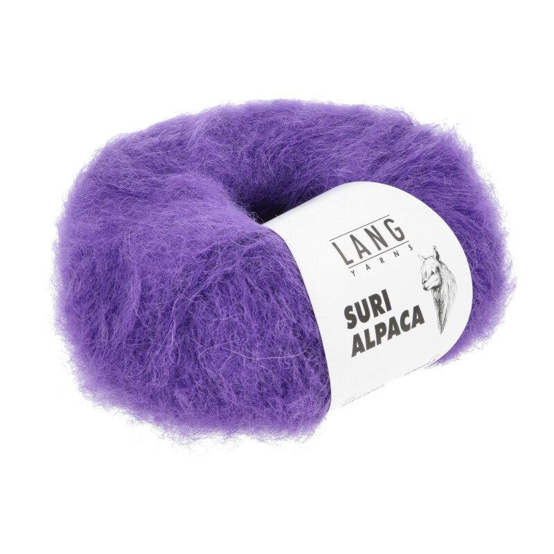 Lang Yarns Suri Alpaca – 25g / 100m – Dark Purple (0045)