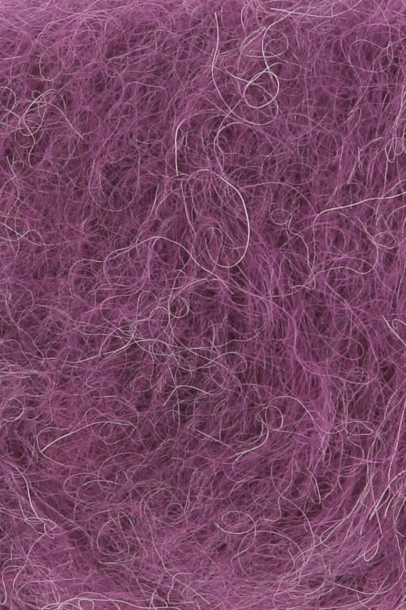 Lang Yarns Suri Alpaca – 25g / 100m – Plum Mélange (0080) – detail