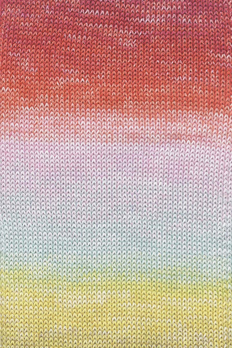 Lang Yarns Quattro Dégradé – 100g / 240m – Yellow/Purple/Turquoise (0012) – detail