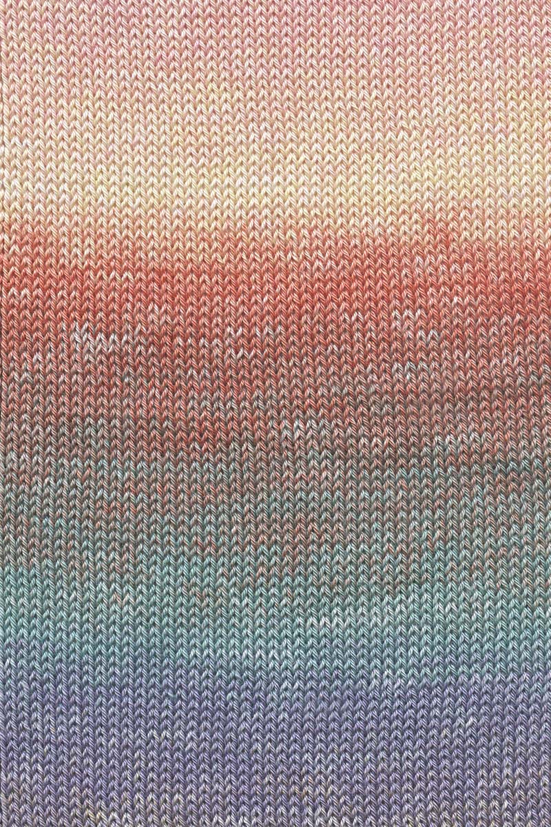 Lang Yarns Quattro Dégradé – 100g / 240m – Rose/Lilac/Orange (0013) – detail