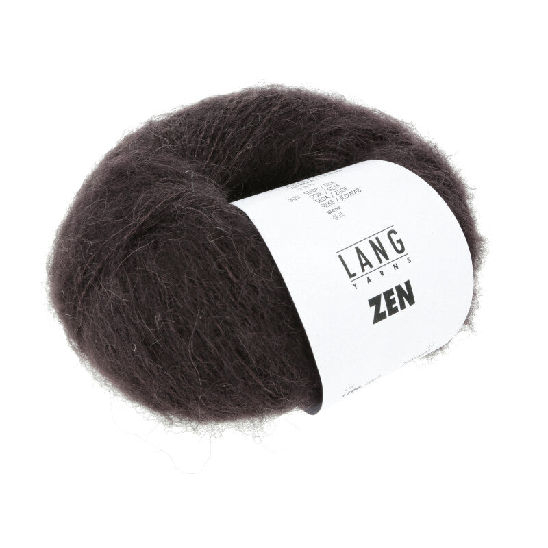 Lang Yarns Zen – 25g / 200m – Dark Brown (0067)