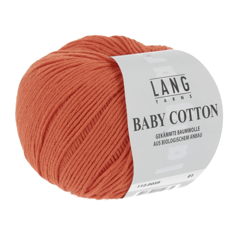 Lang Yarns Baby Cotton – 50g / 180m – Orange (0059)