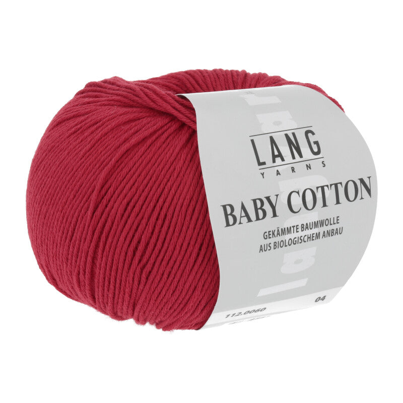 Lang Yarns Baby Cotton – 50g / 180m – Red (0060)