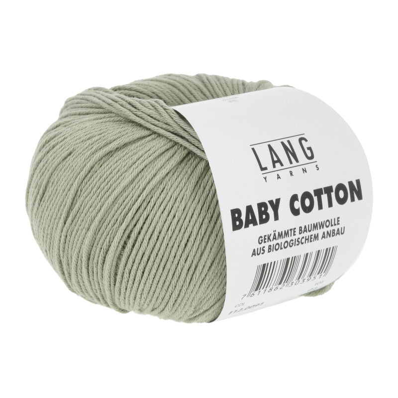 Lang Yarns Baby Cotton – 50g / 180m – Pastel Green (0091)