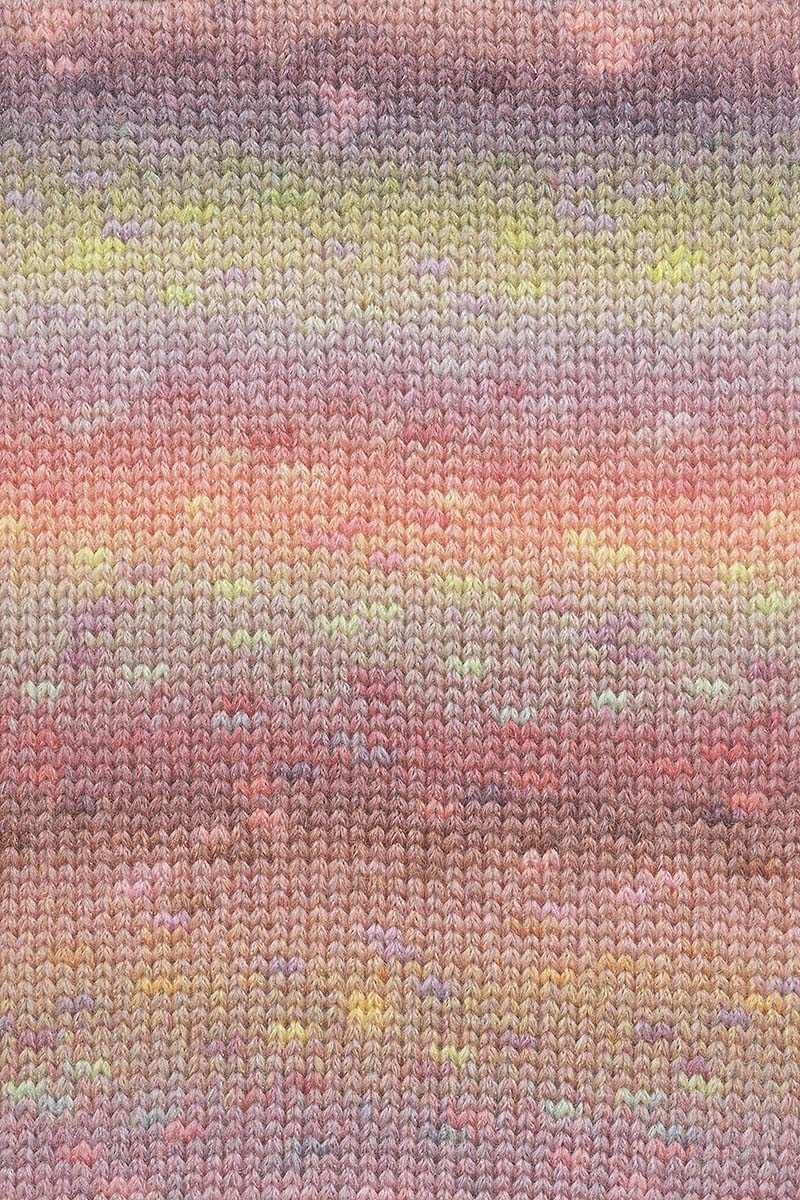 Lang Yarns Magnolia – 100g / 250m – Melon/Salmon/Ochre (0017) – detail