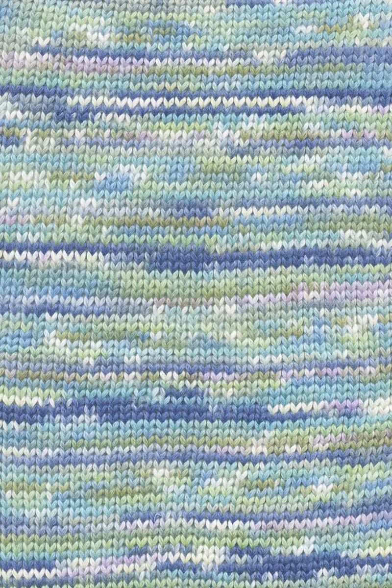 Lang Yarns Lisboa yarn, Green/Marine/Olive/Lavender, colour 0008, alternate product photograph