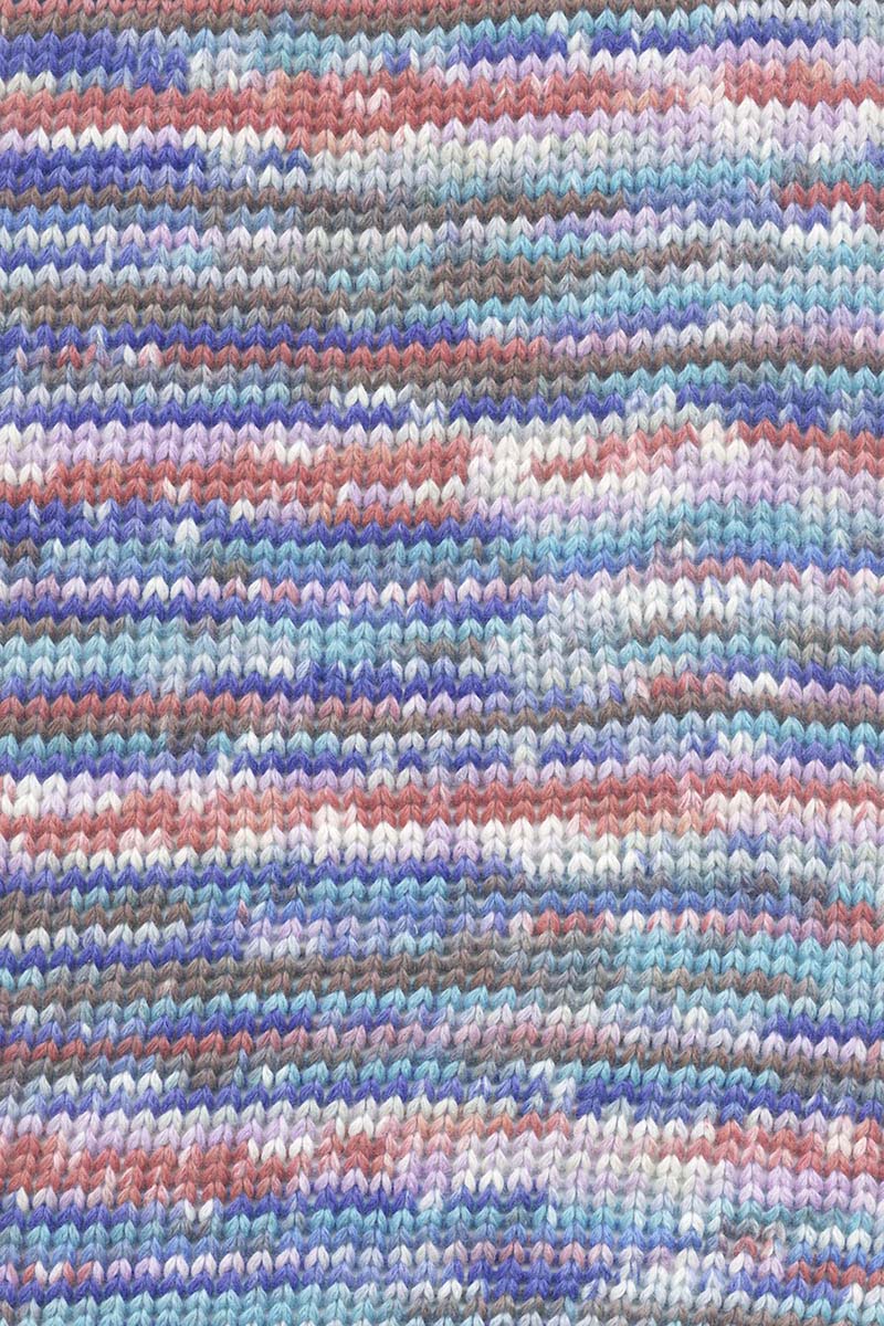 Lang Yarns Lisboa yarn, Marine/Rust/Brown/Lavender, colour 0009, alternate product photograph
