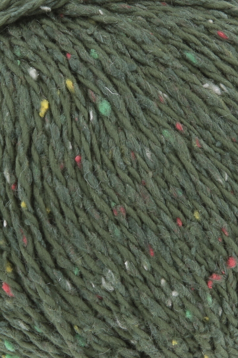 Lang Yarns Cotton Tweed – 50g / 130m – Dark Green (0018) – detail