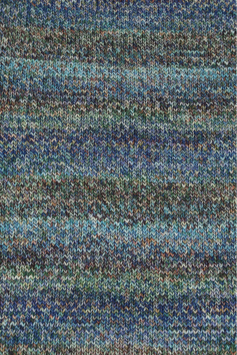 Lang Yarns Prisma – 100g / 180m – Royal/Light Turquoise/Green (0004) – detail
