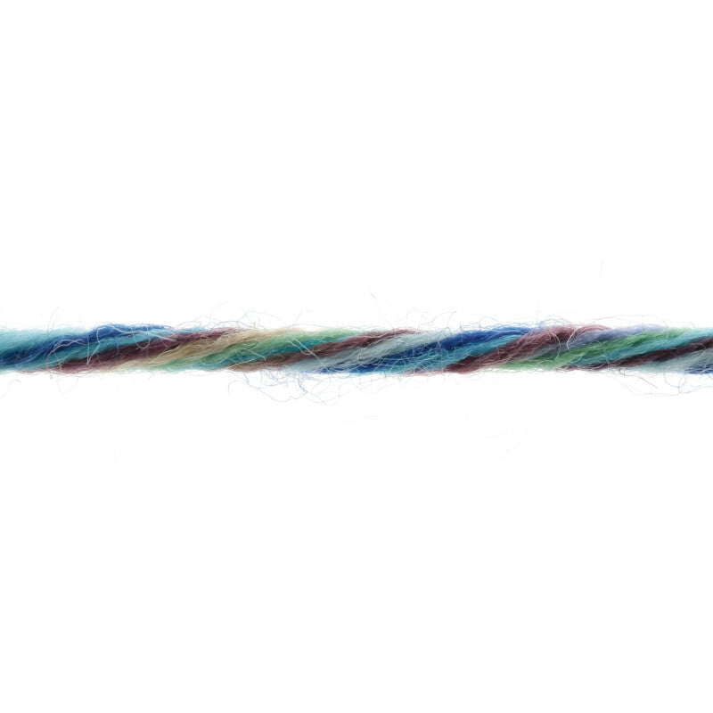 Lang Yarns Prisma – 100g / 180m – Royal/Light Turquoise/Green (0004) – yarn texture