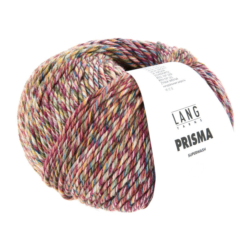 Lang Yarns Prisma – 100g / 180m – Dark Red/Brown-Orange/Dark Olive (0005)
