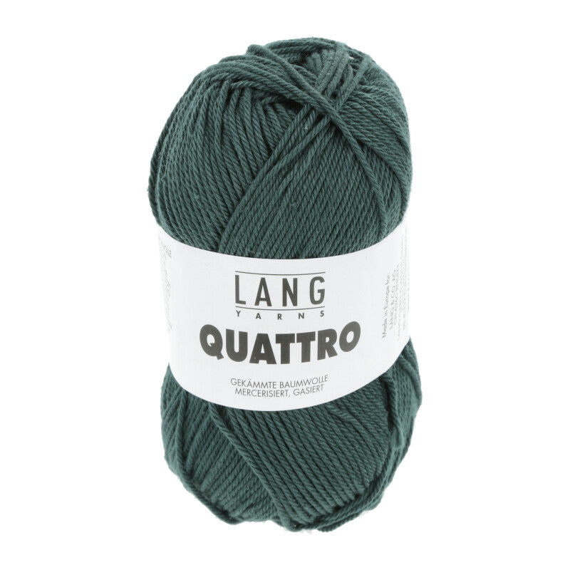 Lang Yarns Quattro – 50g / 120m – Bottle Green (0418) – B view