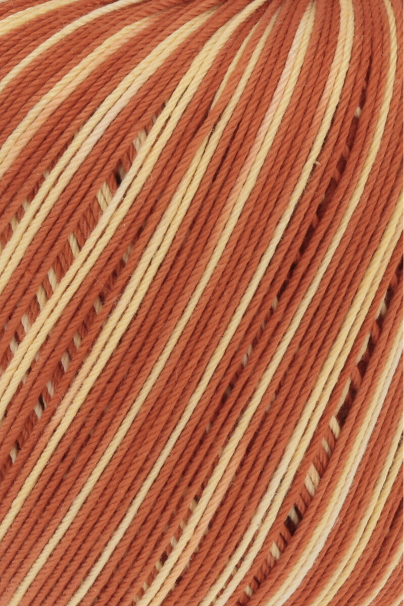 Lang Yarns Schulgarn 10/4 – 100% cotton yarn, 50g/160m – Dusty Orange (0159) – detail