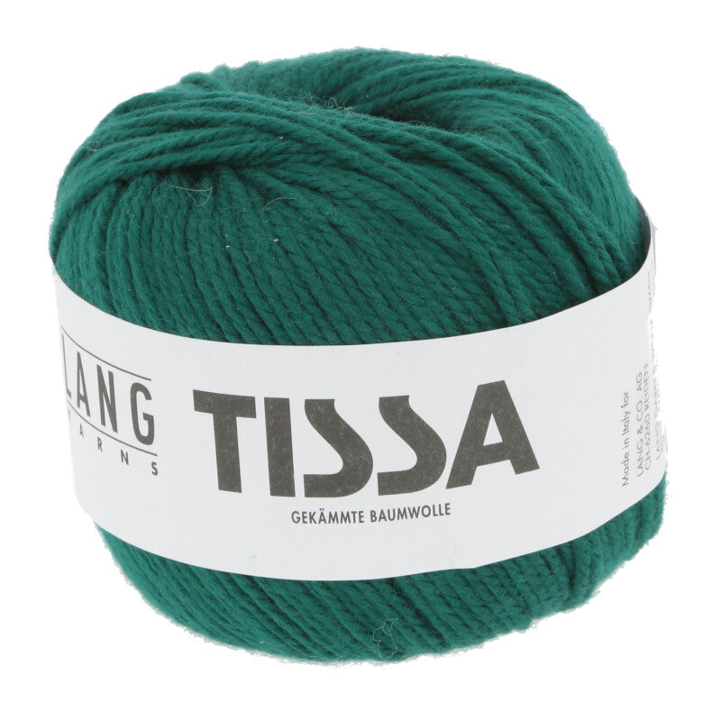 Lang Yarns Tissa – 50g / 80m – Dark Green (0018)