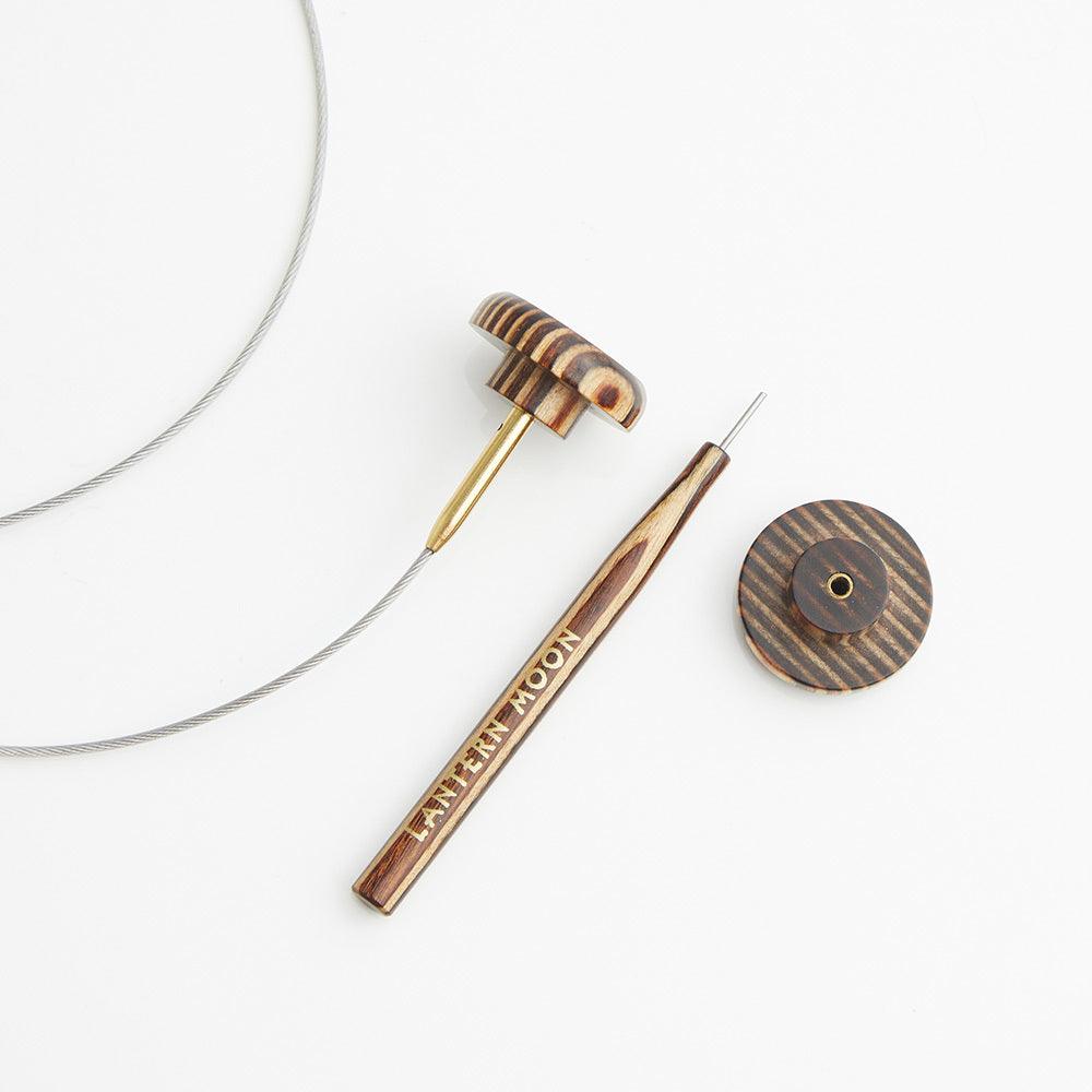 KnitPro Lantern Moon Fixed and Swivel Cords, for smooth knitting