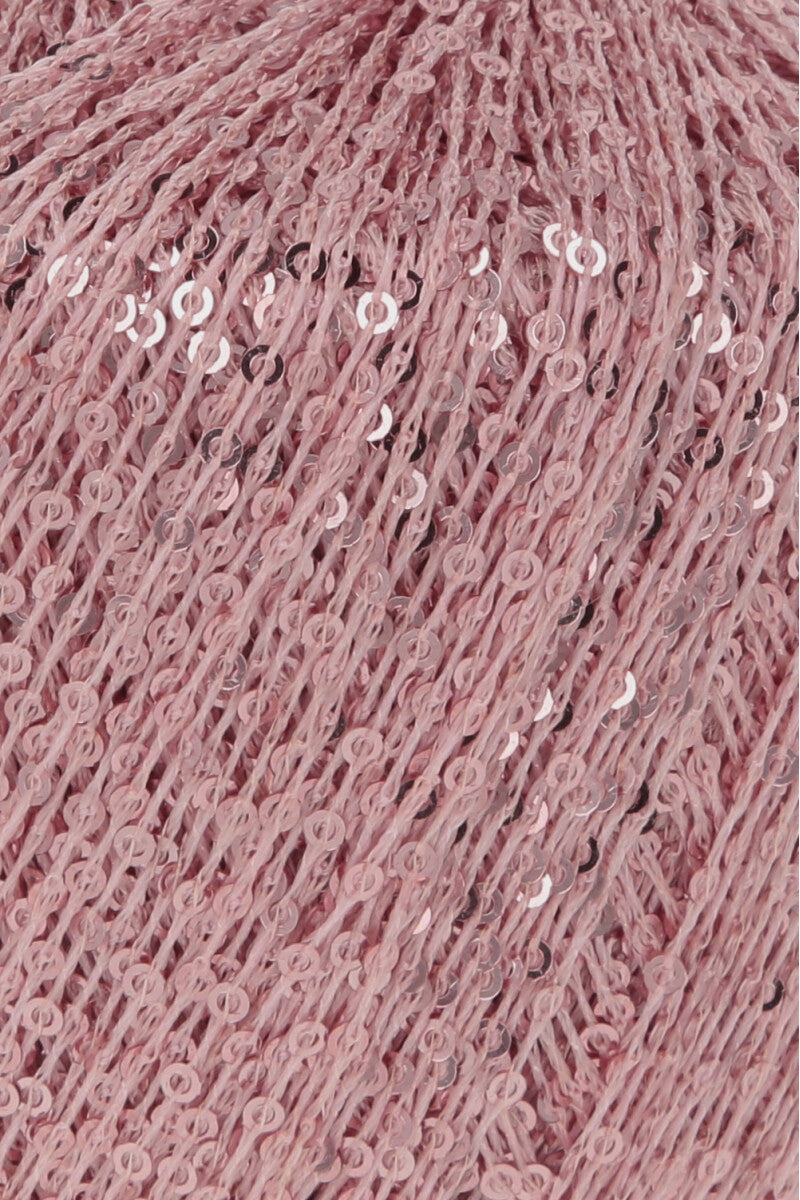 Lang Yarns Paillettes – 25g / 112m – Rose (0009) – detail