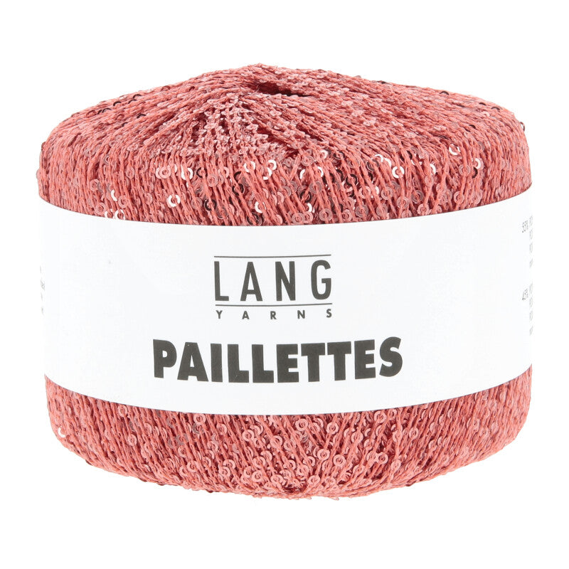 Lang Yarns Paillettes – 25g / 112m – Coral (0128)