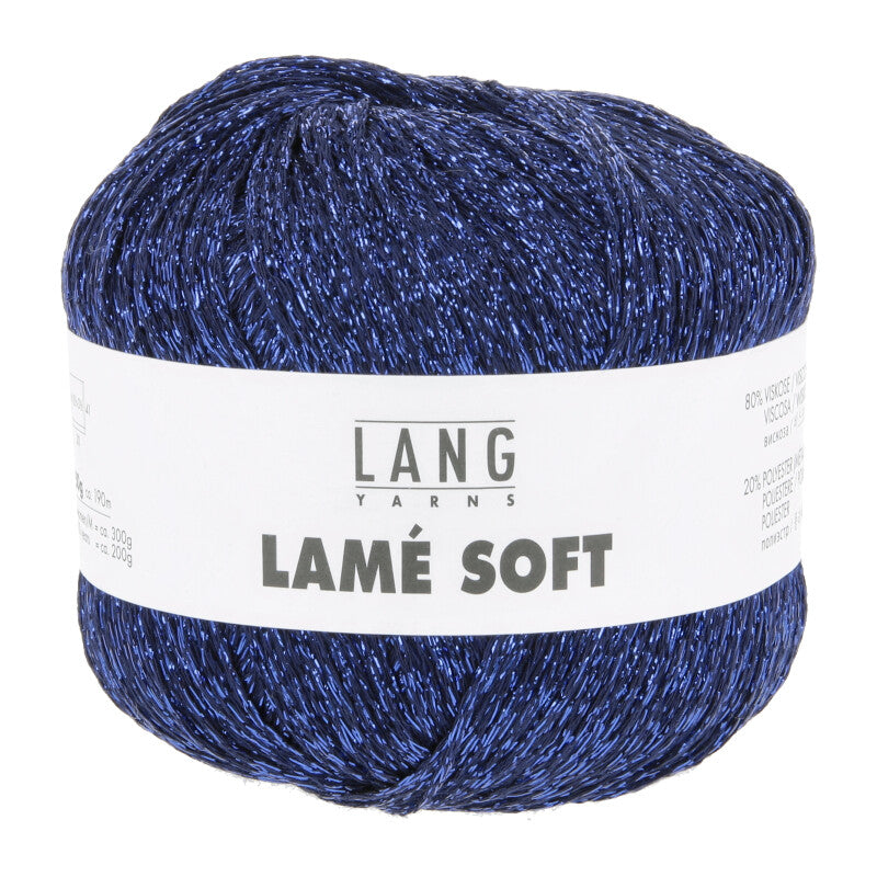 Lang Yarns Lamé Soft – 50g / 190m – Navy (0025)
