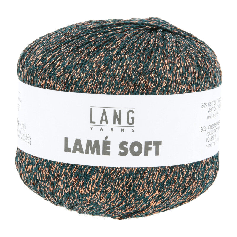 Lang Yarns Lamé Soft – 50g / 190m – Petrol (0088)