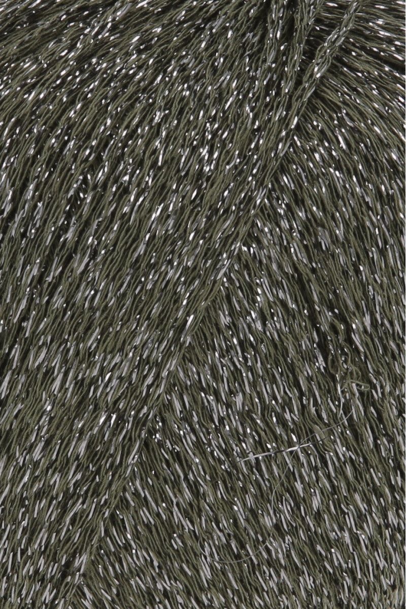 Lang Yarns Lamé Soft – 50g / 190m – Army Green (0099) – detail