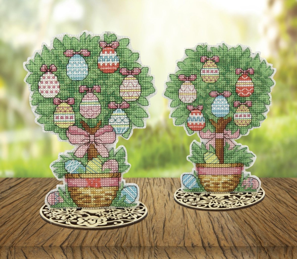 Easter Tree Happy Easter! cross stitch kit by Crystal Art.