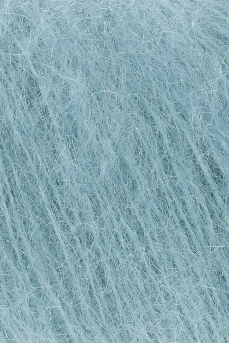 Lang Yarns Mohair Luxe Yarn, 175m / 25g – Atlantic (0174), yarn texture