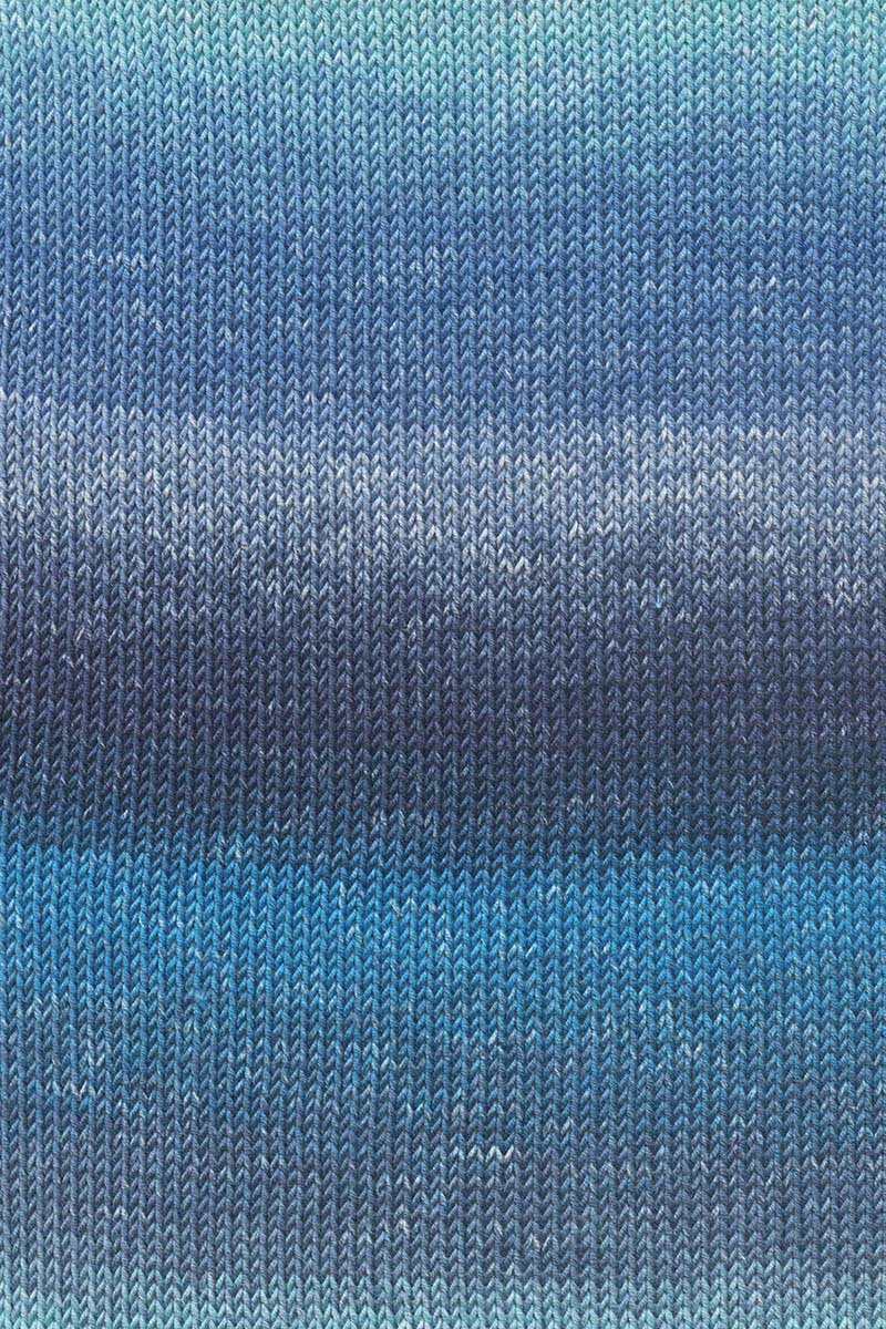 Lang Yarns Baby Cotton Color – 50g / 180m – Blue/Light Blue (0206) – detail