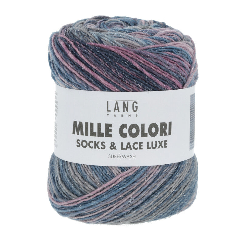 Lang Yarns Mille Colori Socks & Lace Luxe – 100g / 400m – Jeans (0202)