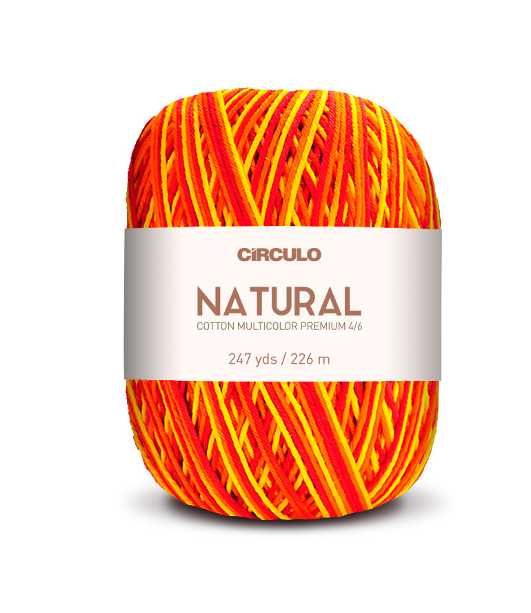 Círculo Barroco Multicolor Premium 4/6 – Brazilska bombažna preja (226m / 200g)