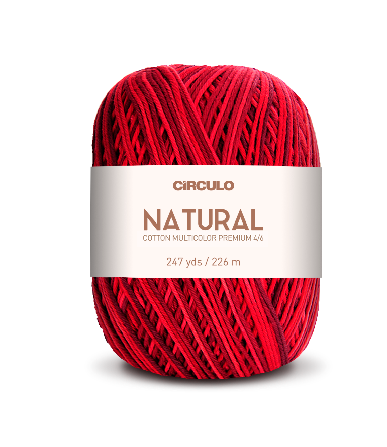 Círculo Barroco Multicolor Premium 4/6 – Brazilska bombažna preja (226m / 200g)