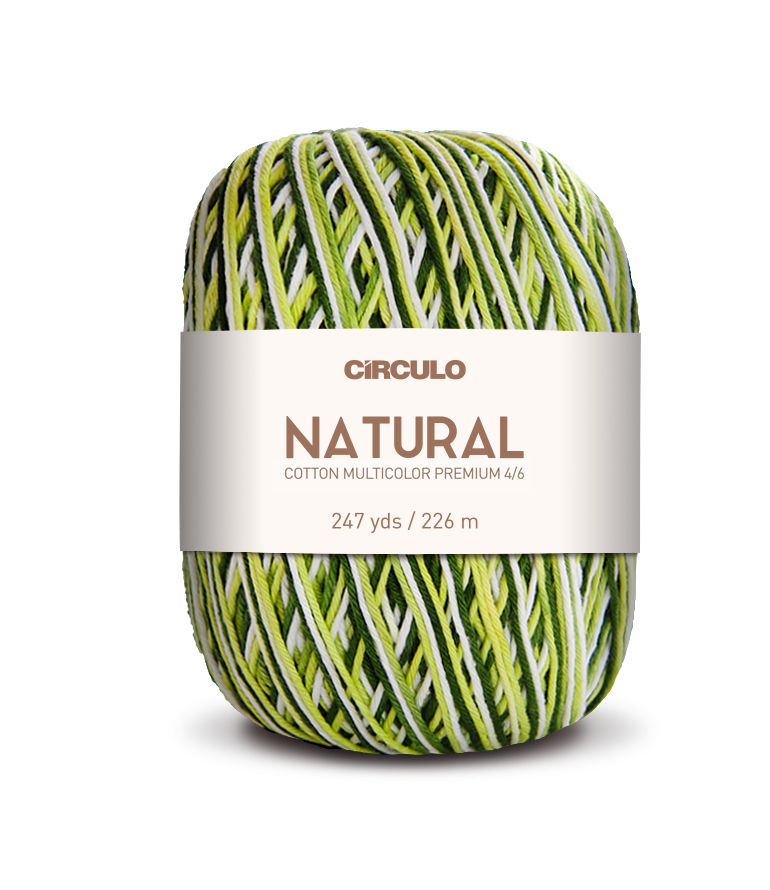 Círculo Barroco Multicolor Premium 4/6 – Brazilska bombažna preja (226m / 200g)