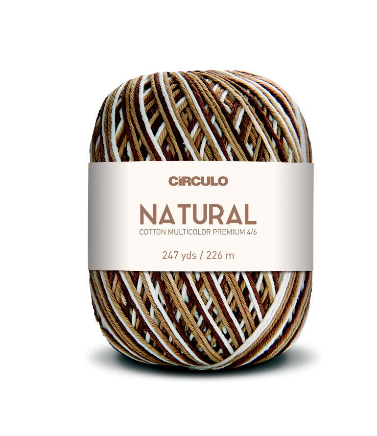 Círculo Barroco Multicolor Premium 4/6 – Brazilska bombažna preja (226m / 200g)