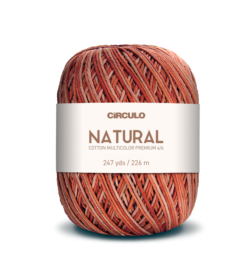 Círculo Barroco Multicolor Premium 4/6 – Brazilska bombažna preja (226m / 200g)