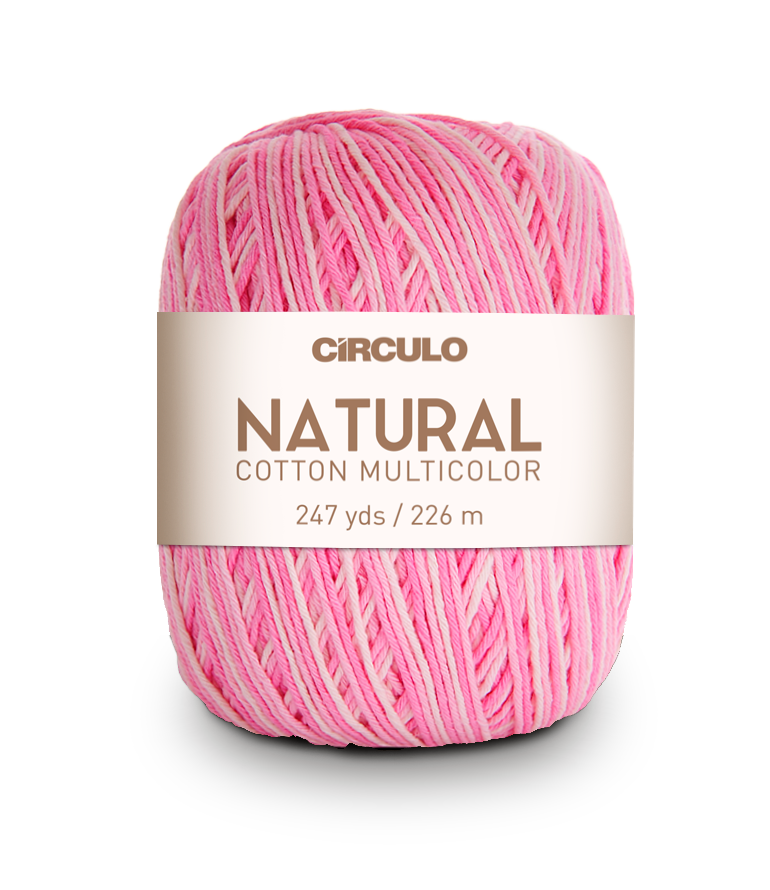 Círculo Natural Cotton Multicolor 4/6 – Hilo de algodón (226 m / 200 g)