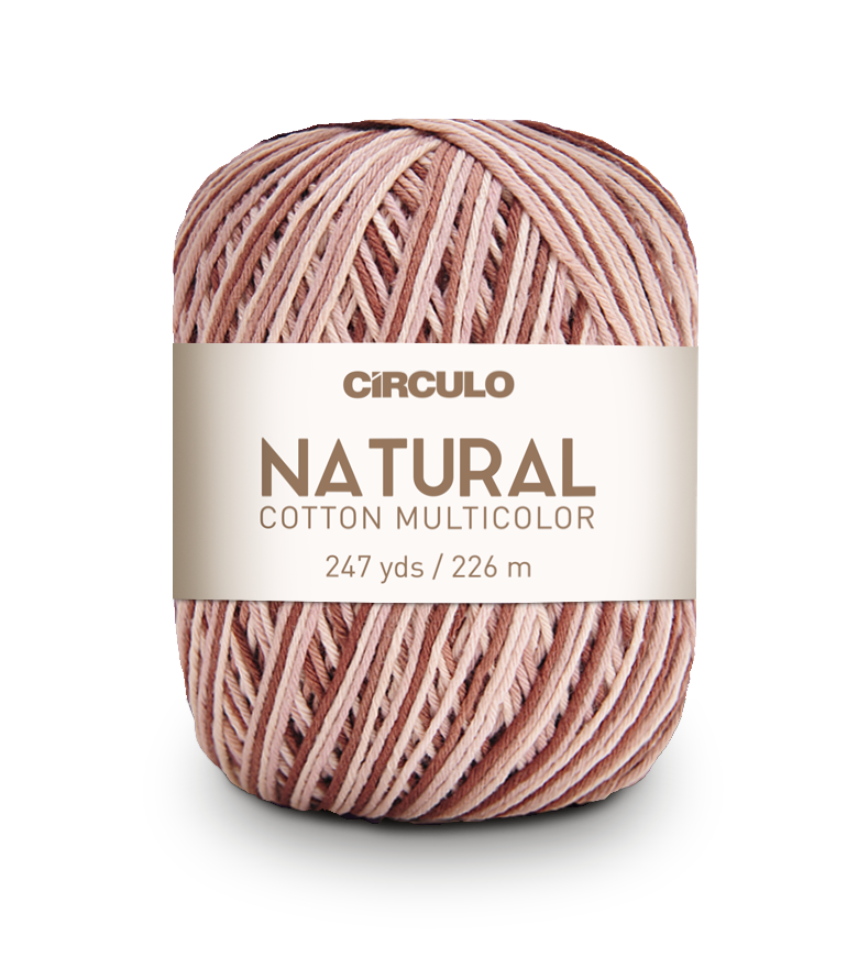 Círculo Natural Cotton Multicolor 4/6 – Hilo de algodón (226 m / 200 g)