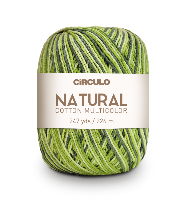 Círculo Natural Cotton Multicolor 4/6 – Hilo de algodón (226 m / 200 g)