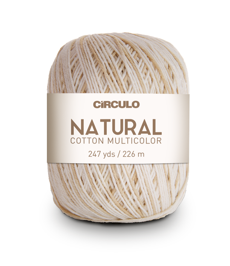 Círculo Natural Cotton Multicolor 4/6 – Hilo de algodón (226 m / 200 g)