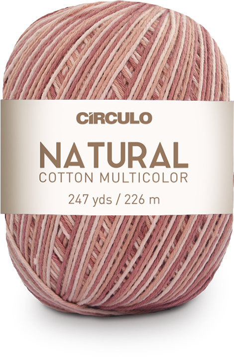 Círculo Natural Cotton Multicolor 4/6 – Hilo de algodón (226 m / 200 g)