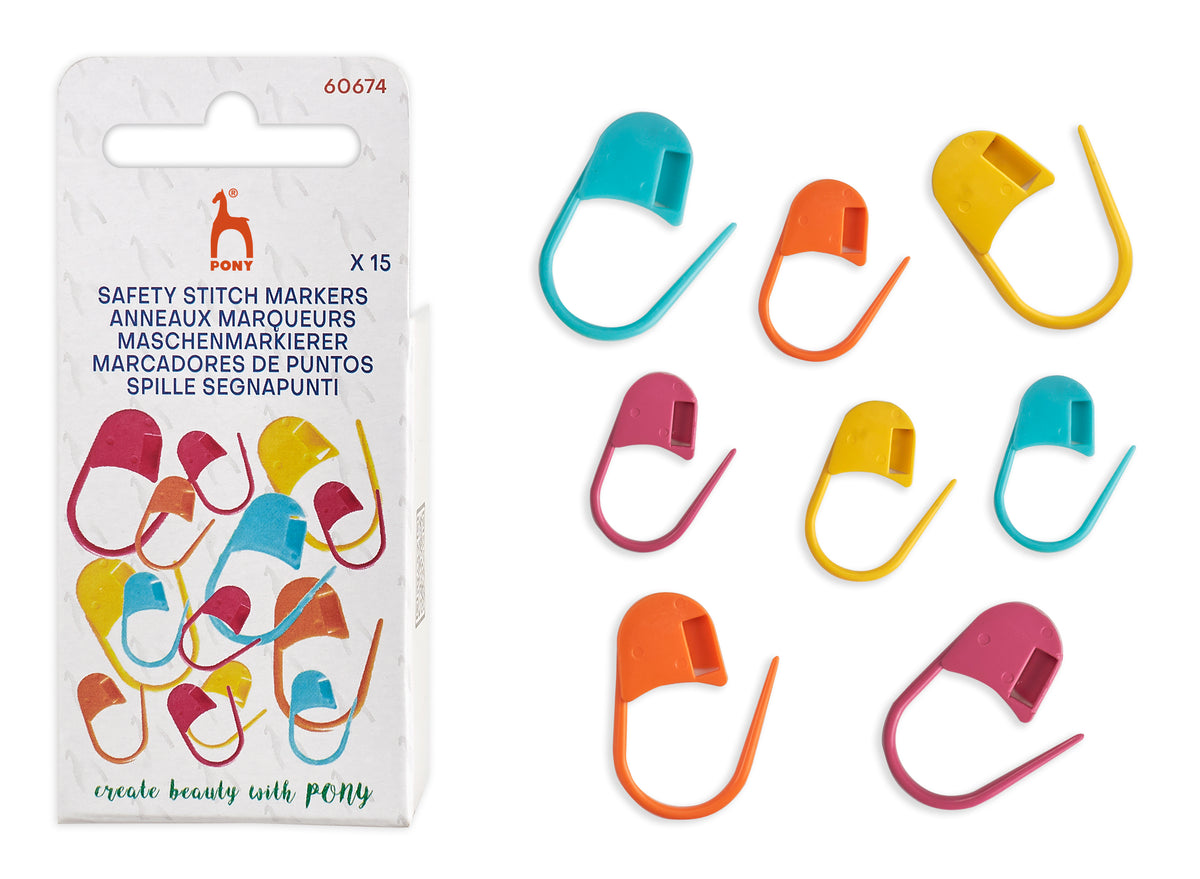 Pony Safety Stitch Markers, Assorted colours