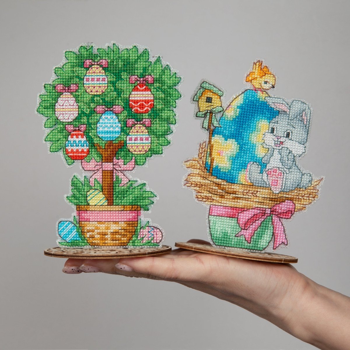 Crystal Art Happy Easter! Easter Tree on plastic canvas.