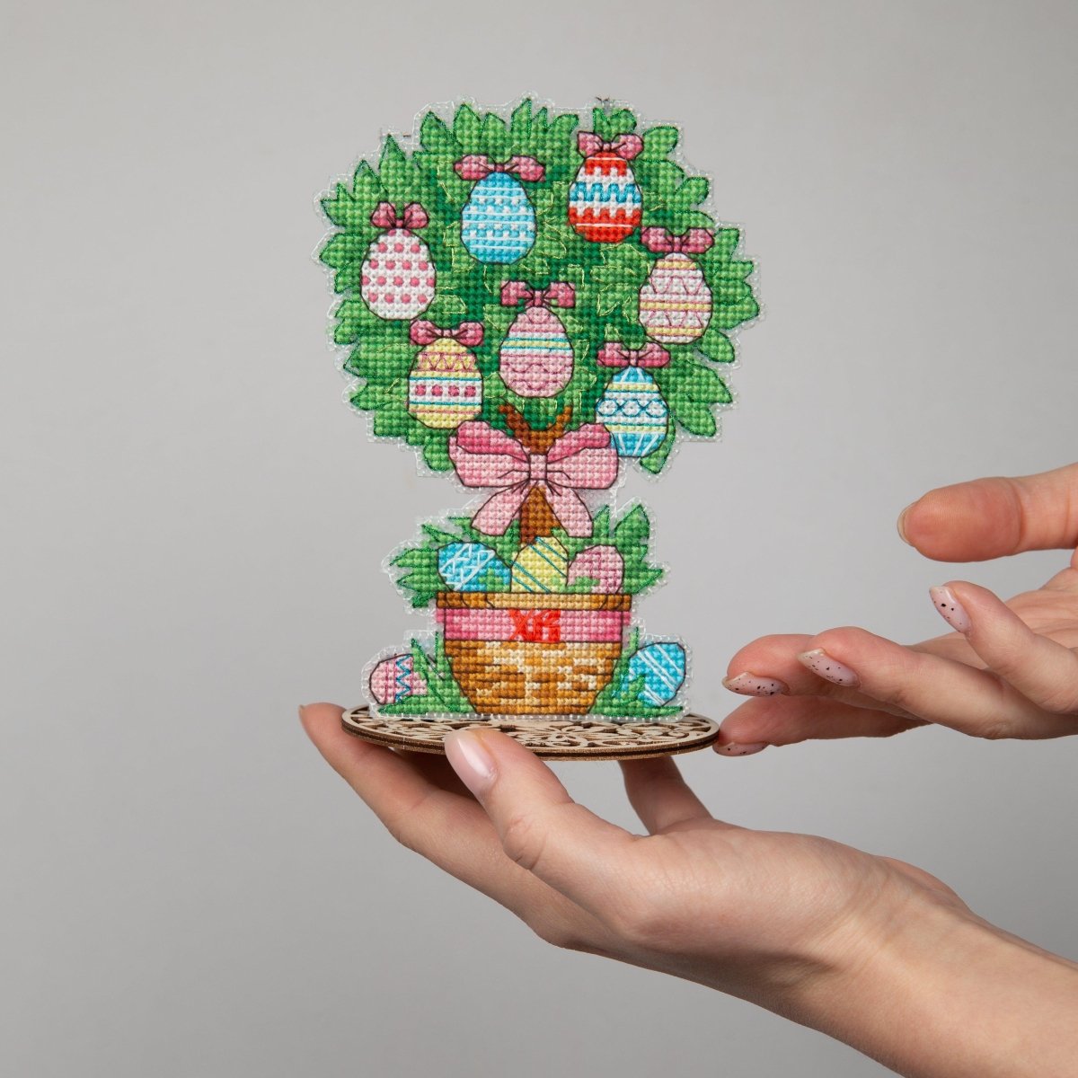 Crystal Art Easter Tree kit on plastic canvas.