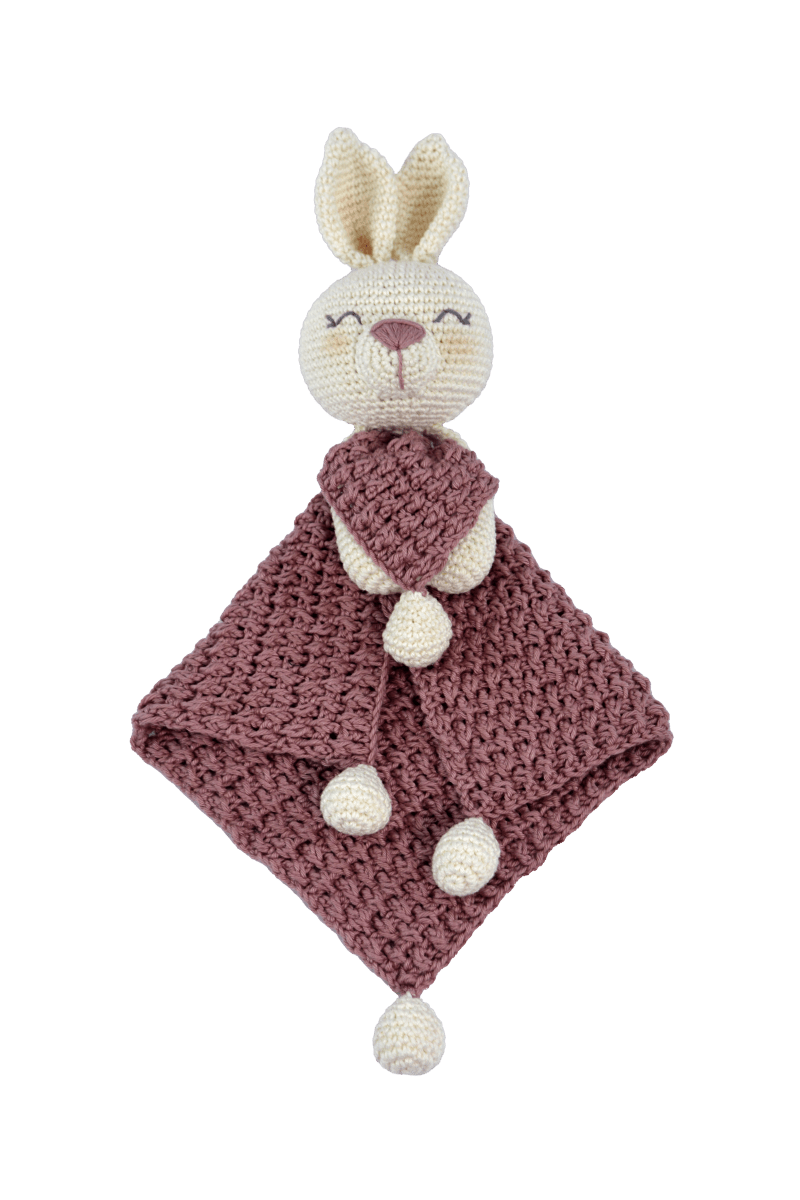 Circulo Amigurumi Crochet Kit - Lovey Blanket - All Included, Easy Instructions - Crochet Set for Intermediate - Animal Crochet Kit, Premium Amigurumi Yarn for Crocheting - Bunny - Leo Hobby