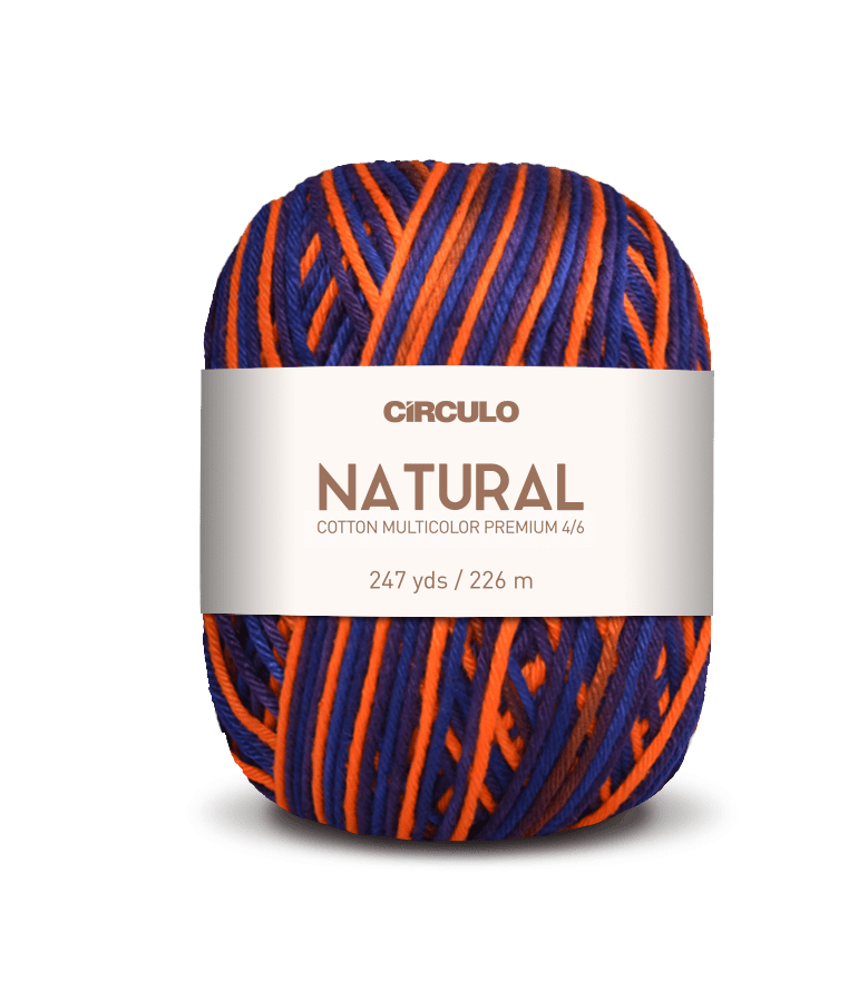 Circulo Barroco Multicolor Premium 4/6, 100% Cotton Yarn for Crochet and Knitting, 226m/200g - Leo Hobby Marketplace