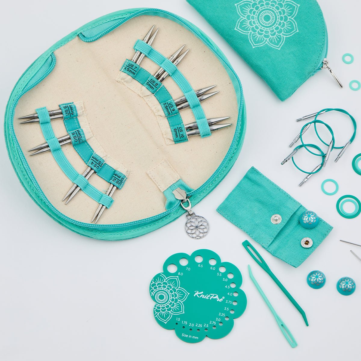 KnitPro Mindful Collection – Generosity Set | 5cm Interchangeable Lace Needle Tips 36314 - Leo Hobby Marketplace