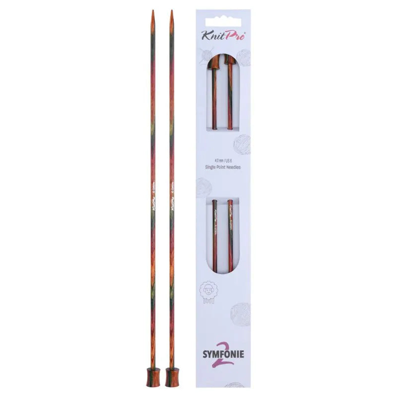 KnitPro Symfonie 2 single pointed knitting needles, 4.00 mm