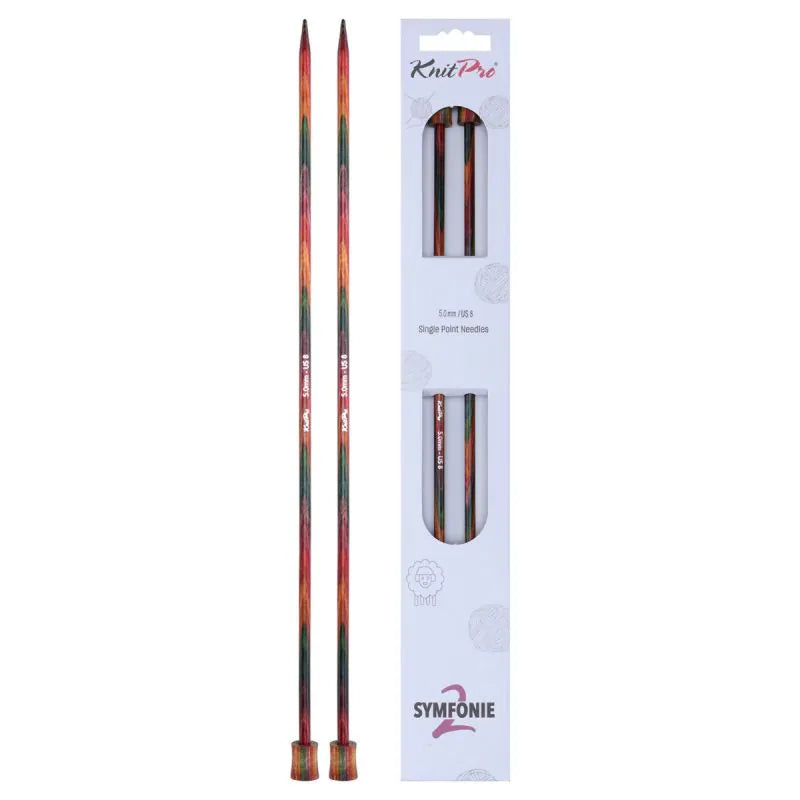 KnitPro Symfonie 2 single pointed knitting needles, 5.00 mm