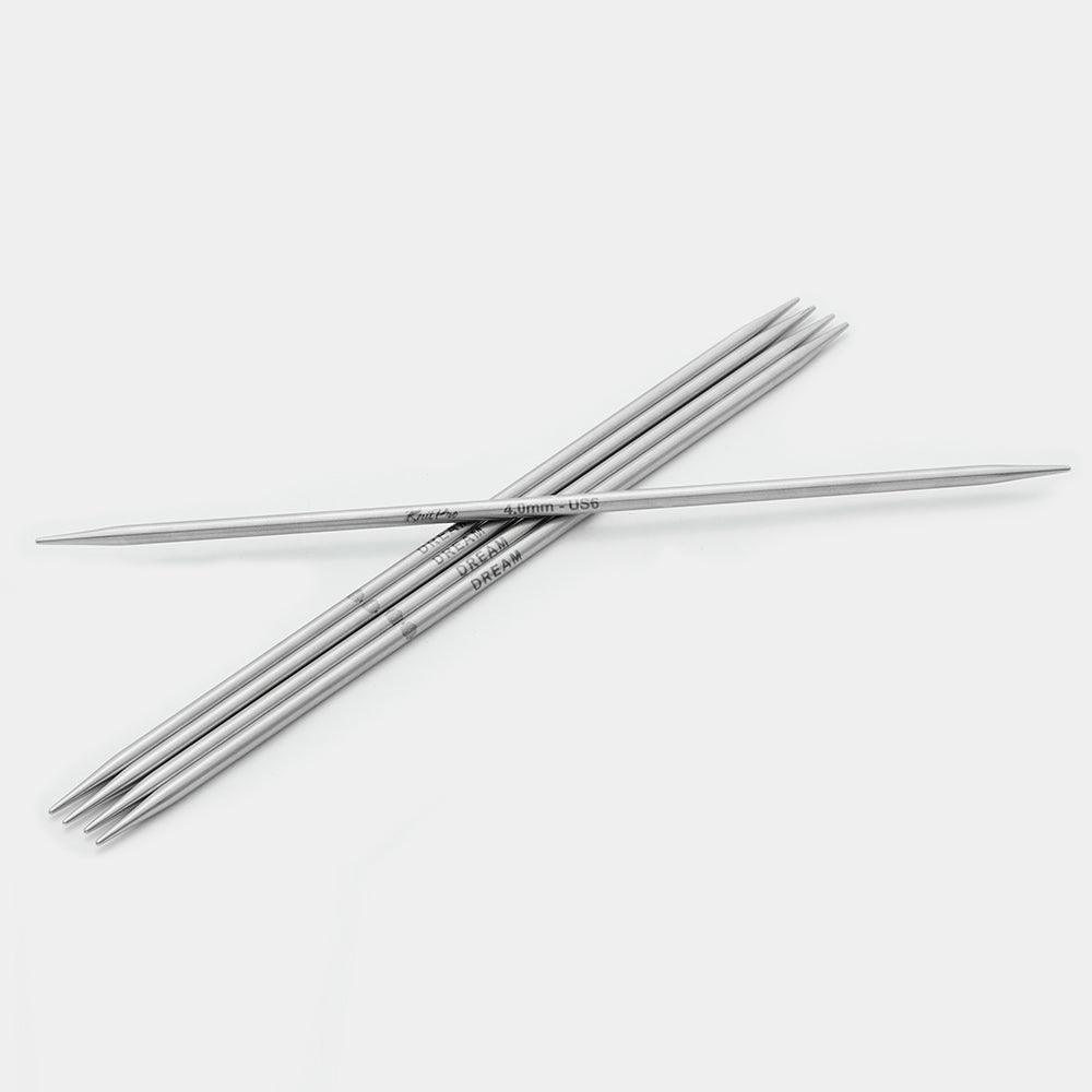 KnitPro double-pointed needles in calming turquoise.