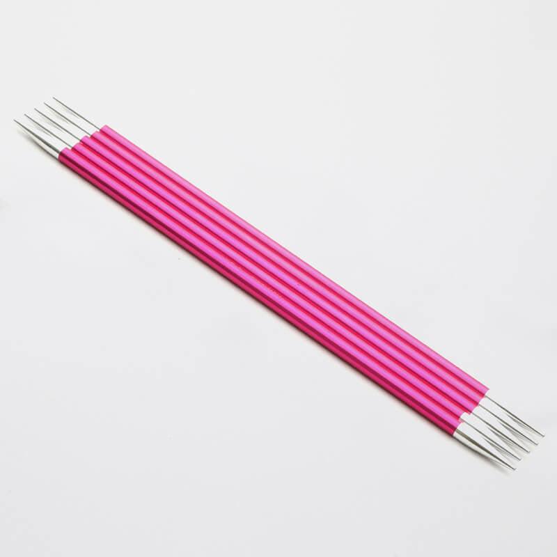 Aluminium Zing Double Points by KnitPro – smooth and precise.