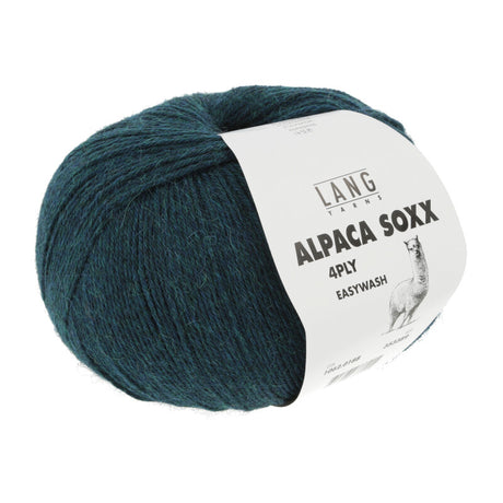 Lang Yarns Alpaca Soxx 4-ply Yarn, 390m / 100g – Dark Petrol Mélange (0188)