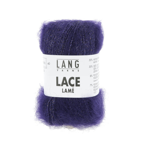 Lang Yarns Lace Lamé – 25g / 310m – Royal Purple (0090)